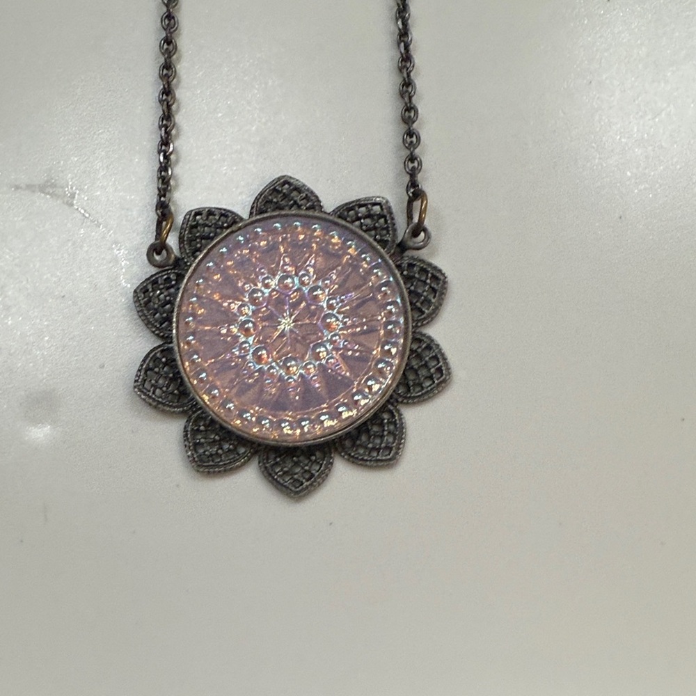 Sabika Medallion Flower Necklace Winter 2016 orig price $139